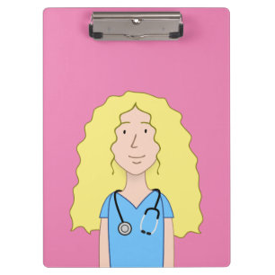 Carpeta De Pinza Enfermera rubia