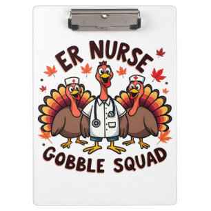 Carpeta De Pinza ENFERMERÍA de Acción de Gracias de la Enfermera Go