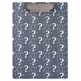 Carpeta De Pinza enigma de enigma de interrogación misterioso azul-