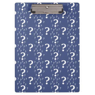 Carpeta De Pinza enigma de enigma de interrogación misterioso azul