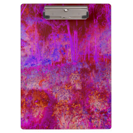 Carpeta De Pinza Entorno impresionista Trippy Red y Magenta