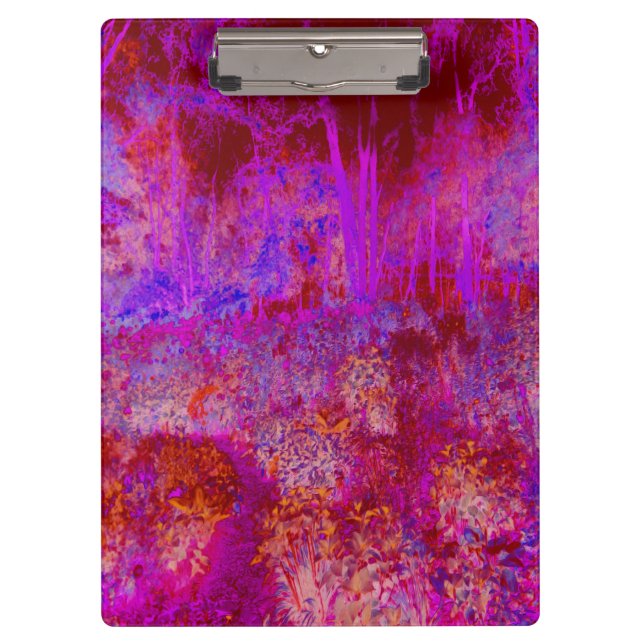 Carpeta De Pinza Entorno impresionista Trippy Red y Magenta (Anverso)