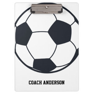 Carpeta De Pinza Entrenador de fútbol