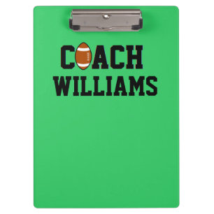 Carpeta De Pinza Entrenador de fútbol personalizado