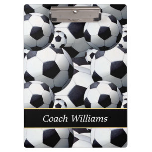 Carpeta De Pinza Entrenador de fútbol personalizado