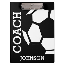 Carpeta De Pinza Entrenador de fútbol personalizado moderno y moder