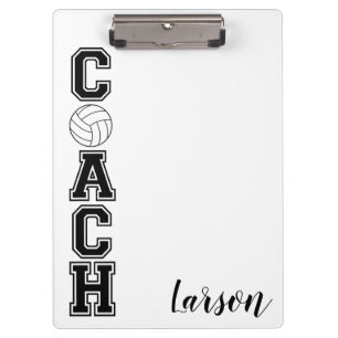 Carpeta De Pinza Entrenador de voleibol, gracias tablero de clips d