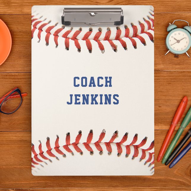 Carpeta De Pinza Entrenador Deportivo de Softbol de Béisbol (Baseball Softball Sport Coach Clipboard)