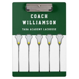 Carpeta De Pinza Entrenadora de Lacrosse Femenino
