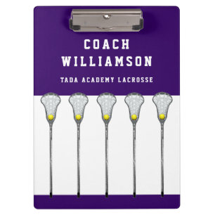 Carpeta De Pinza Entrenadora de Lacrosse Femenino