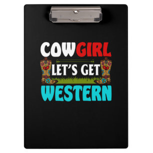 Carpeta De Pinza Equestrian Gift Cowgirl Lets Get Western