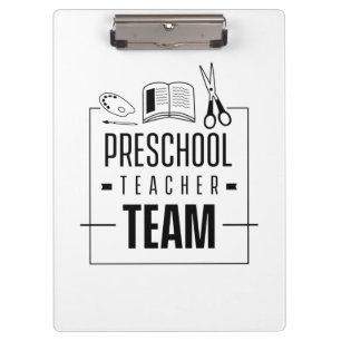 Carpeta De Pinza Equipo de profesores de preescolar