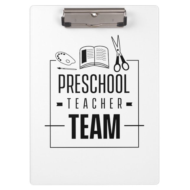 Carpeta De Pinza Equipo de profesores de preescolar (Anverso)