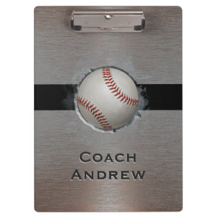 Carpeta De Pinza Equipo De Softbol De Béisbol Nombre Personalizado