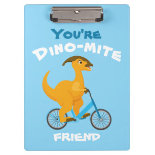 Carpeta De Pinza Eres un amigo de los dinomitas lindo dinosaurio de
