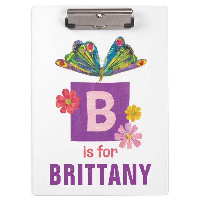 Carpeta De Pinza Eric Carle | B es para mariposa (Anverso)