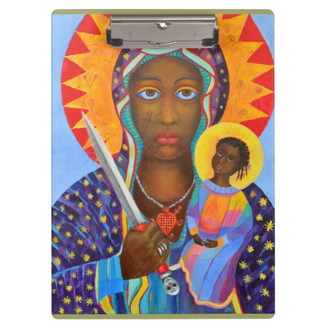 Carpeta De Pinza Erzulie Dantor Black Madonna Voodoo Lwa (Anverso)