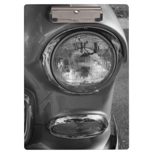 Carpeta De Pinza Escala de grises del faro de 55 Chevy