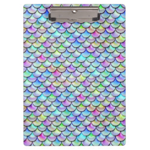 Carpeta De Pinza Escala de sirenas de burbujas arcoiris