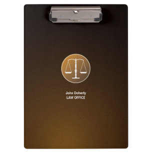 Carpeta De Pinza Escalas de la justicia el   Brown