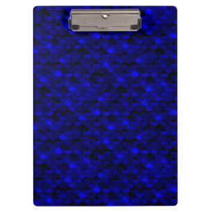 Carpeta De Pinza Escalas de sirena azul oscuro