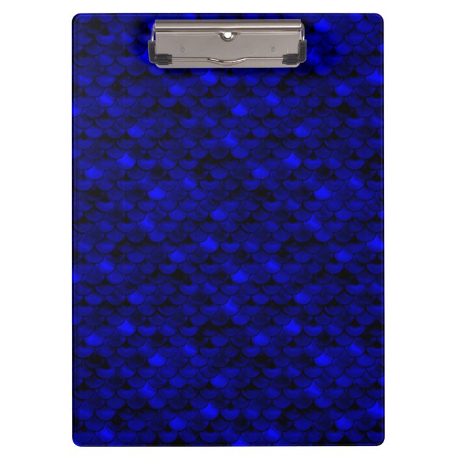 Carpeta De Pinza Escalas de sirena azul oscuro (Anverso)