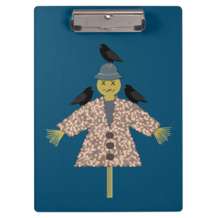 Carpeta De Pinza Escarecrow de paja de Halloween y Personalizado de