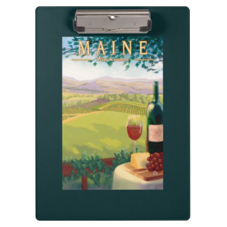 Carpeta De Pinza Escena del país de MaineWine
