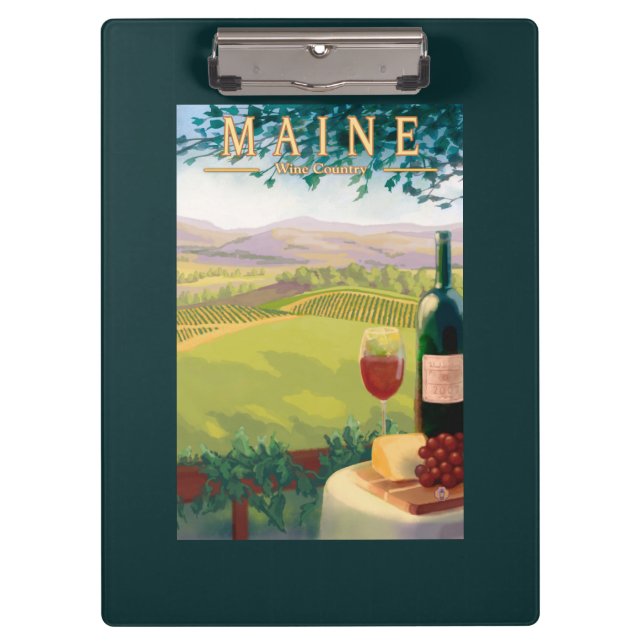 Carpeta De Pinza Escena del país de MaineWine (Anverso)