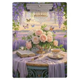 Carpeta De Pinza Escena soñadora y desenfocada de un fastuoso ambie