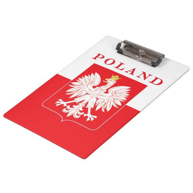 Carpeta De Pinza Escudo rojo del águila de Polonia (Angular)