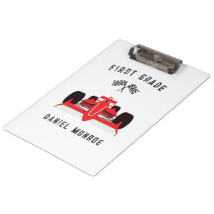Carpeta De Pinza Escuela Cute Kids Red Carreras Car