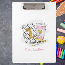 Escuela de Bloc de notas blanco de primer grado de