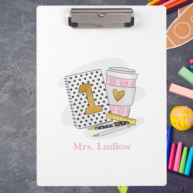 Carpeta De Pinza Escuela de Bloc de notas blanco de primer grado de (Subido por el creador)