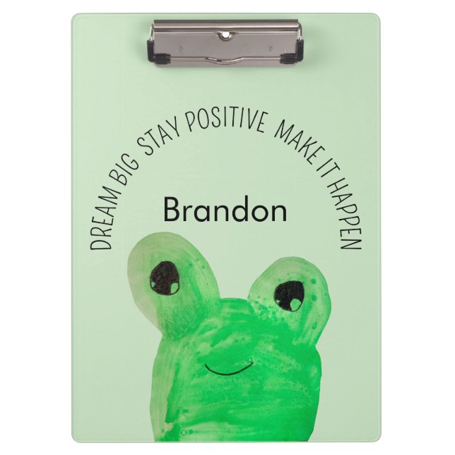 Carpeta De Pinza Escuela personalizada de citas inspiradoras de ran (Anverso)