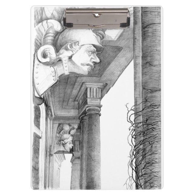 Carpeta De Pinza Escultura del castillo Burgscheidungen Lápiz de ar (Anverso)