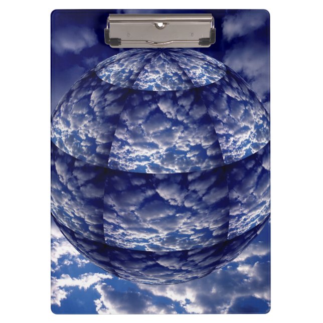 Carpeta De Pinza Esfera 3D de nube abstracta (Anverso)