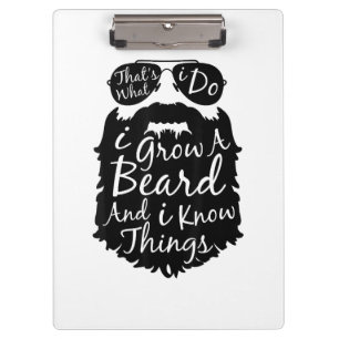 Carpeta De Pinza Eso es lo que hago, me planto barba y sé cosas