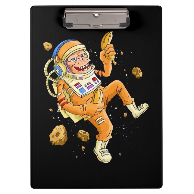 Carpeta De Pinza Espacio de monos astronautas (Anverso)