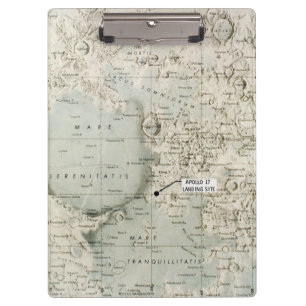 CARPETA DE PINZA ESPACIO: MAPA DE LA LUNA, 1972