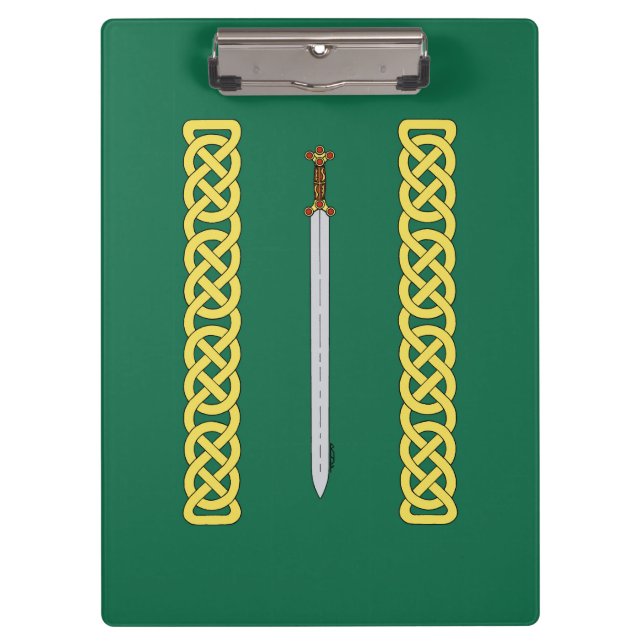 Carpeta De Pinza Espada celta y arrojo antiguos (Anverso)