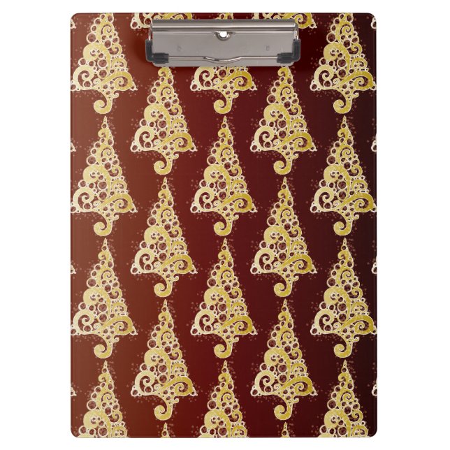 Carpeta De Pinza Espantoso árbol de Navidad (Anverso)