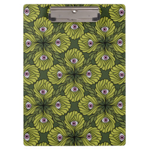 Carpeta De Pinza Espinoso patrón de arte de fantasía verde de la pr