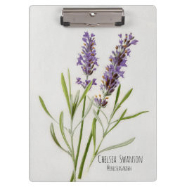 Carpeta De Pinza Espiral de lavanda pintada