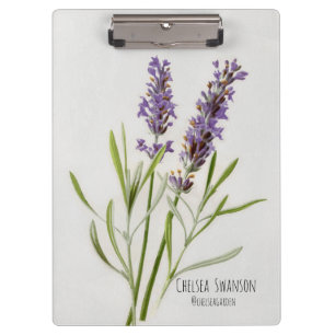 Carpeta De Pinza Espiral de lavanda pintada