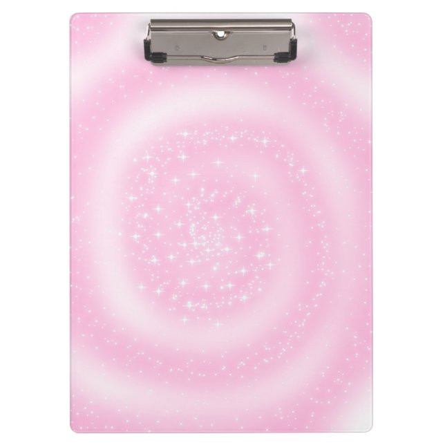 Carpeta De Pinza Espiral estridente de color rosa delgado (Anverso)