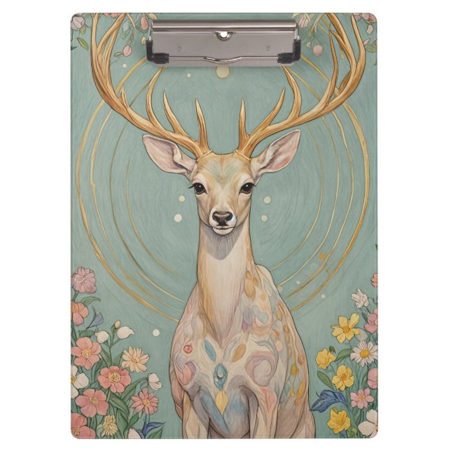Carpeta De Pinza Espíritu suave: Un ciervo pastel (Anverso)