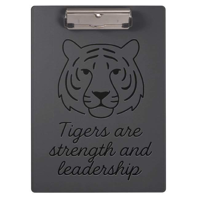 Carpeta De Pinza Espíritu tigre: fuerza y liderazgo (Anverso)