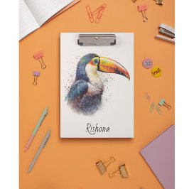 Carpeta De Pinza Esplendor Tropical Toucan, personalizado