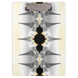 Carpeta De Pinza Espumas fractales metálicas de plata